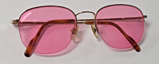 Jordache JD-43 Gold Metal Pink Oval Glasses Sunglasses Hong Kong Frames Only