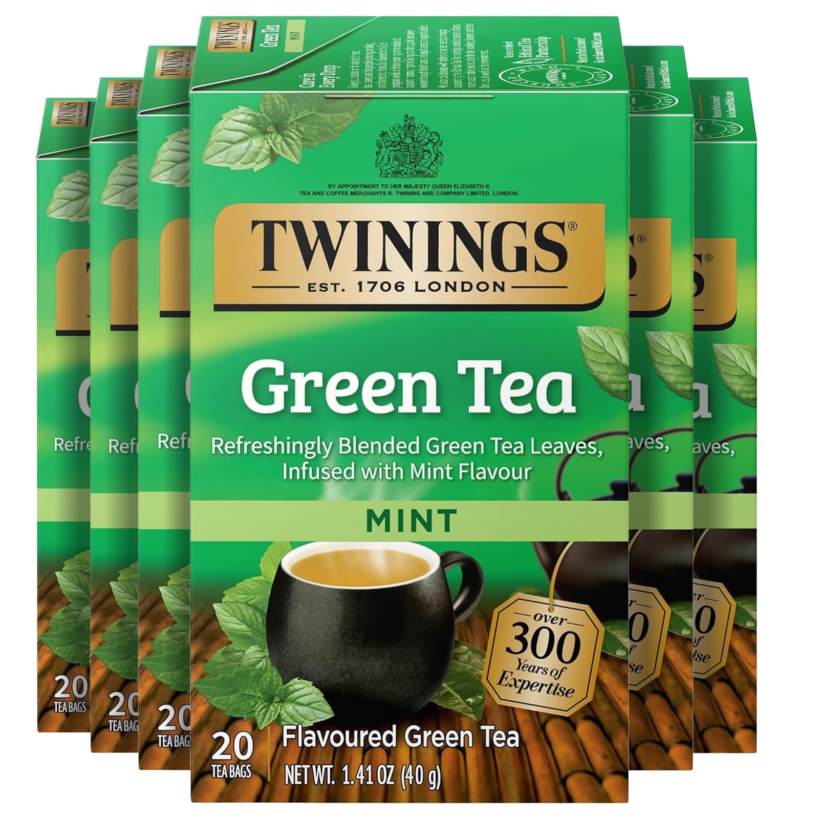 With Mint Individually Wrapped Bags, 20 Count (pack Of 6)