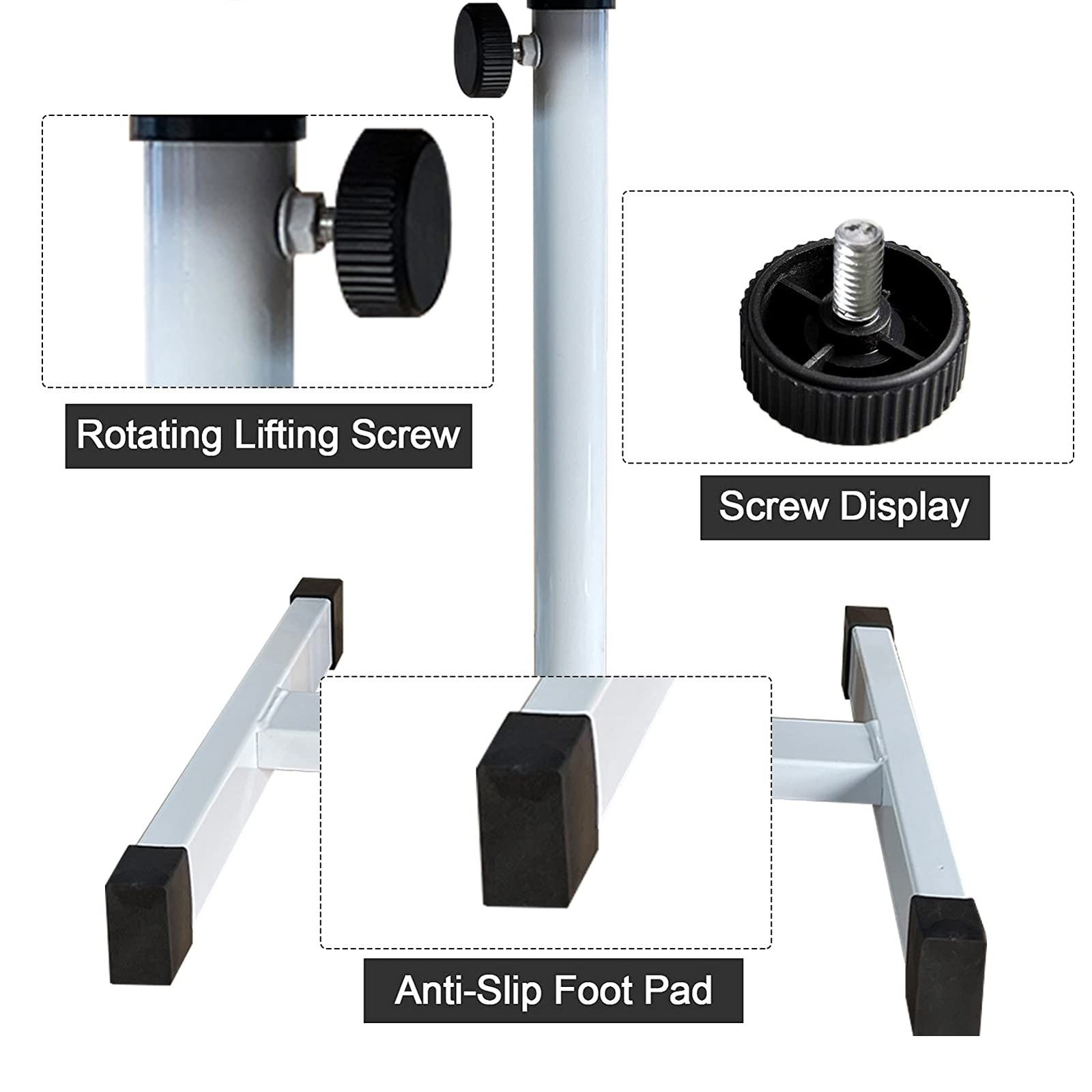 Pedicure Foot Rest,Adjustable Height Pedicure Stool,Pedicure Stand for Home S...