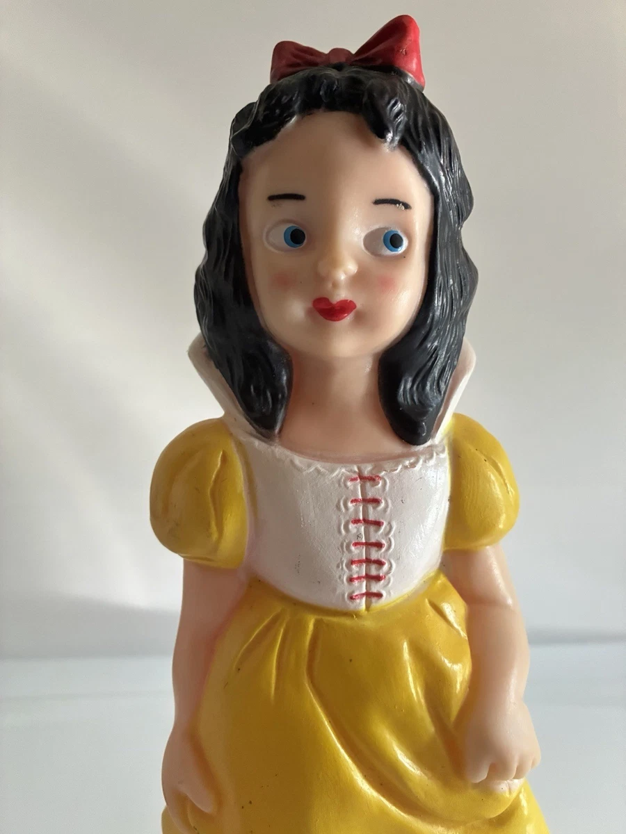 Walt Disney Schneewittchen Quietschfigur Snow White Ledra Italy Squeak Toy 1960