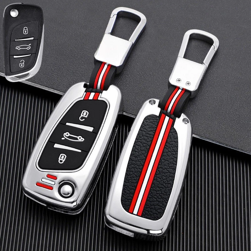 Funda para llave de coche de silicona de aleación de zinc para Peugeot 307 308 807 3008 5008 Expert Foto 4 de 4