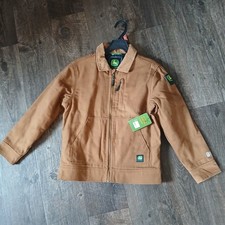 John Deere Canvas-Material Boys Work Jacket Size 8 NEW