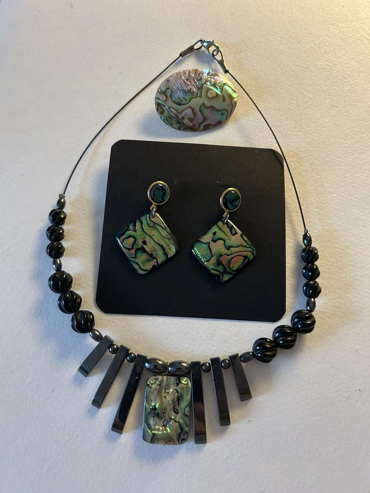 Modeschmuck aus Perlmutt Konvolut - Bild 2 von 4