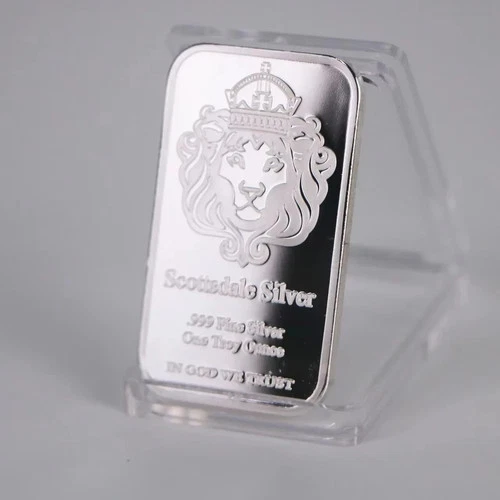 Scottsdale Silver 999 Fine Silver One Troy Ounce 1 Bars Bullion (Decoration)