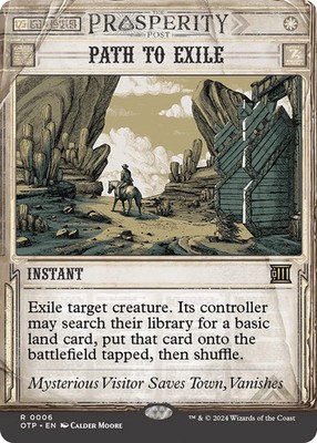 MTG Path to Exile [Outlaws of Thunder Junction: Breaking News] Near Mint Magic