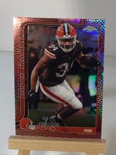 2025 Topps Chrome Football Jerome Ford #71 Leather Football Refractor