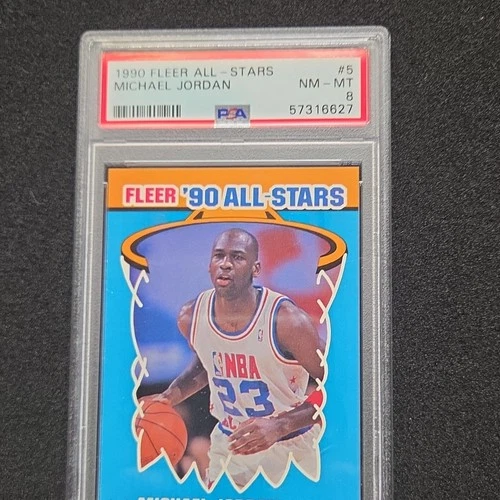 1990-91 Fleer All-Stars Michael Jordan #5 PSA 8 HOF