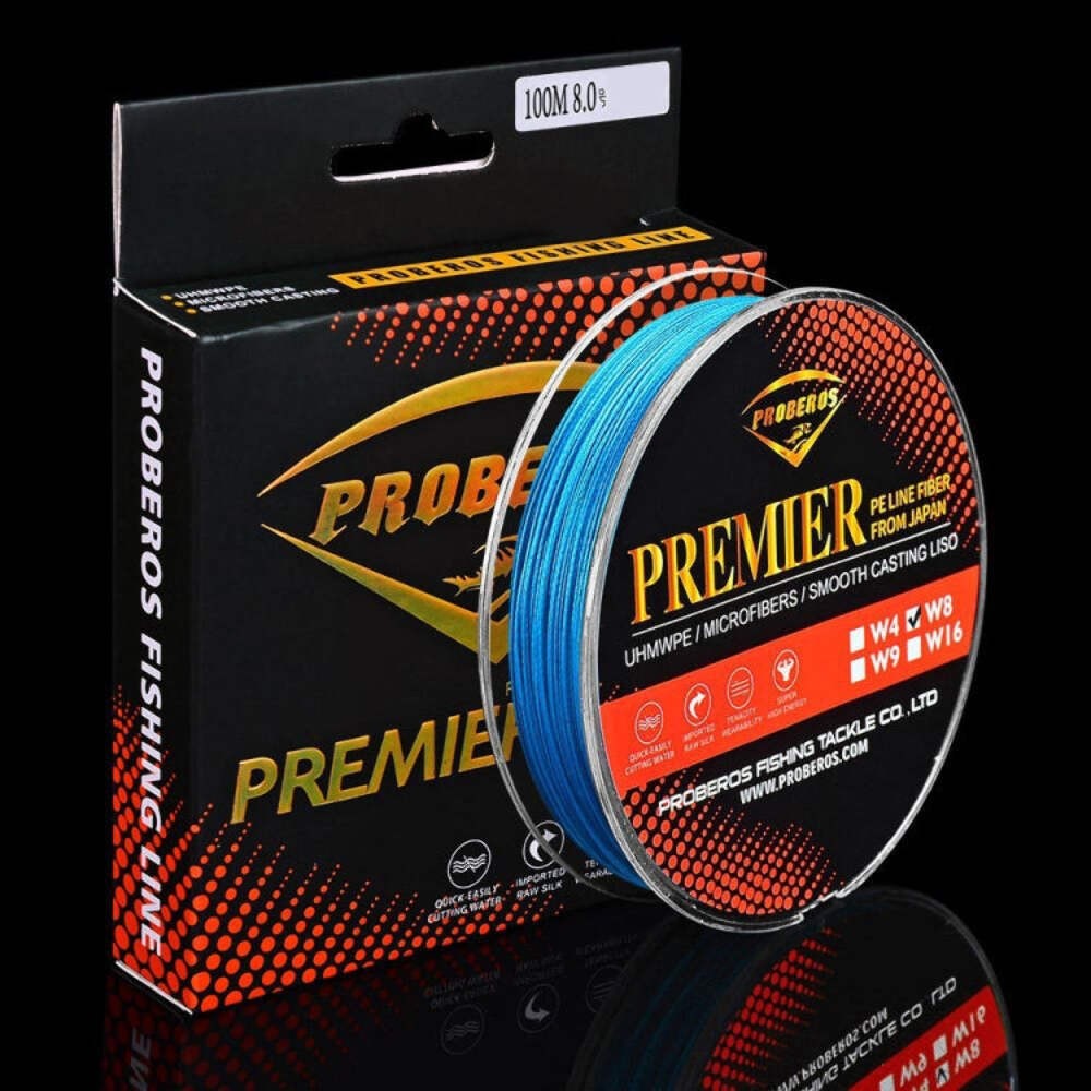 PROBEROS 8 Edited 100M Majestic Horse Fish Line| Line number: 13.0 / 120LB(Blue)