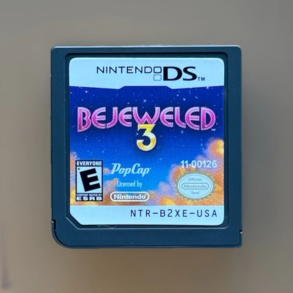 Bejeweled 3 (Nintendo DS, 2011) levemente usado com capa deslizante completa na caixa na caixa na caixa - Imagem 3 de 4