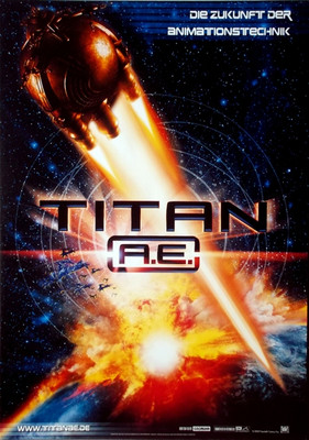 TITAN A.E. - 2000 - Promotion - Plakat - Matt Damon - Drew Barrymore - Poster