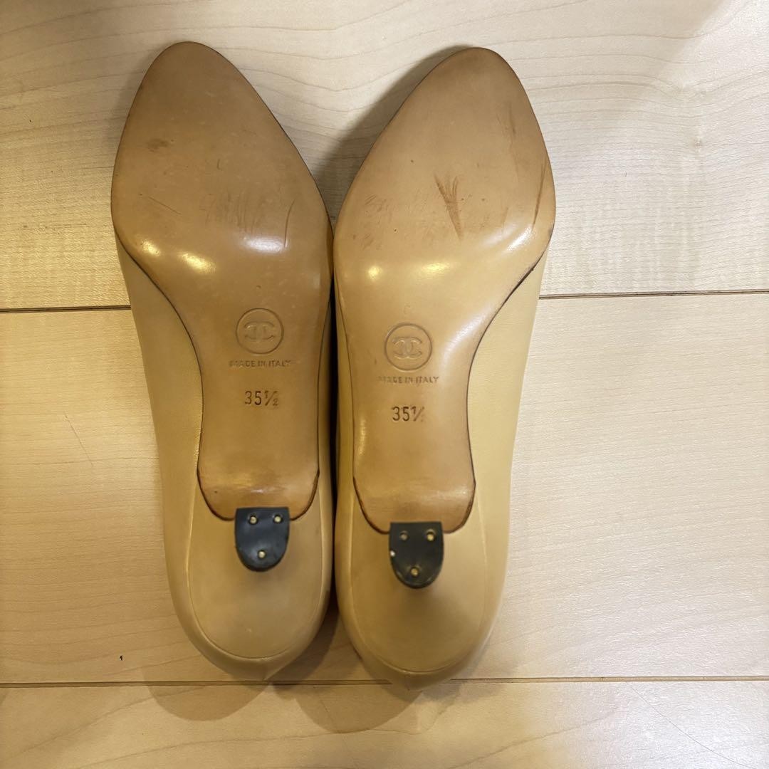 Chanel Pumps Shoes Coco Mark Pointed Toe Bicolor Size 35.5 US About5.5 For Women thumbnail 15
