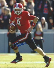 NORTH CAROLINA STATE MIKE GLENNON SIGNED 8X10 PHOTO W/COA QUARTERBACK NFL C