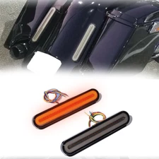 For Harley Davidson Dual Rear Fender/Bagger Vertical Mount LED Rod Light Kit