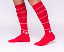 Fußball Stutzen Fußball Socken Rot-Weiß 42-46 SK3800 Erwachsene Team Sport 