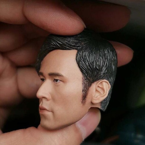 Delicate Painting Hot 1/6 Scale Asian Pop Jay Chou Head Sculpt Fit 12" Figure - Picture 4 of 5