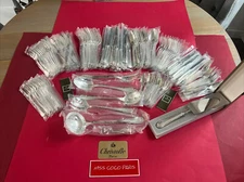 127-Piece Cutlery Set Christofle Ribbons Silver-Plated New Blister