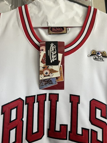 2004 Chicago Bulls Michael Jordan #23 Von Dutch Styled Jersey Size 54 - Picture 3 of 6