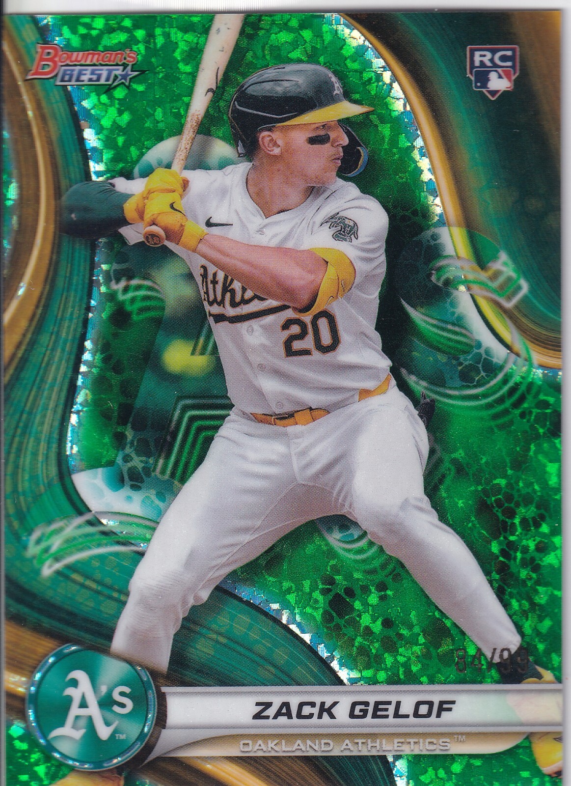 Zack Gelof - /99 Green Mini Diamond - 2024 Bowman's Best