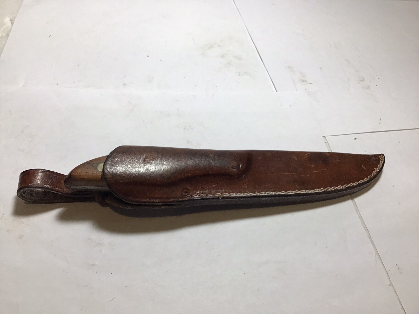 Vintage Russell Belt Knife Canada with leather sheath. eBay