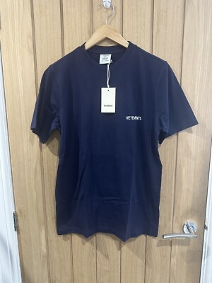Herren T-Shirt Vetements Navy Gr. XS Brandneu ORIGINAL UVP 220£ #W13
