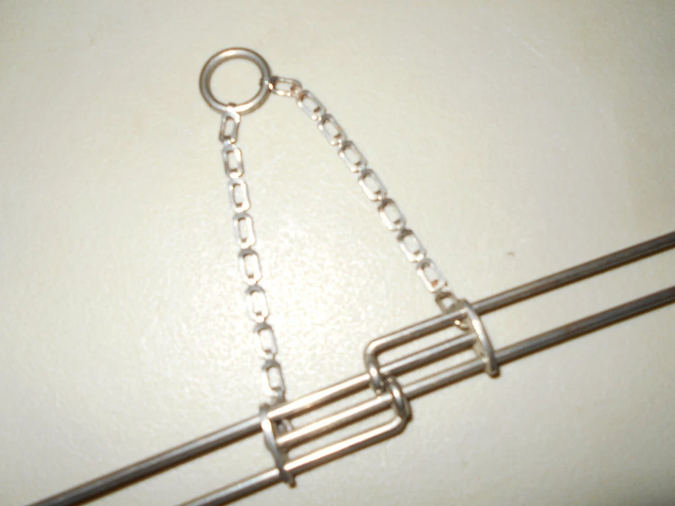 Antiguo percha ingeniosa expansión cromo y metal vapor baúl viaje Foto 3 de 4