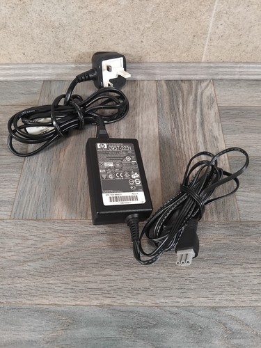 HP 0957-2231 Adapter für Drucker 16V 500mA 32V 375mA mit Kabel UK Stecker #204