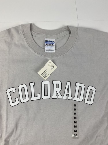 NWT Vintage Colorado T Shirt Size Medium Beige tan Arc Logo - Picture 2 of 6