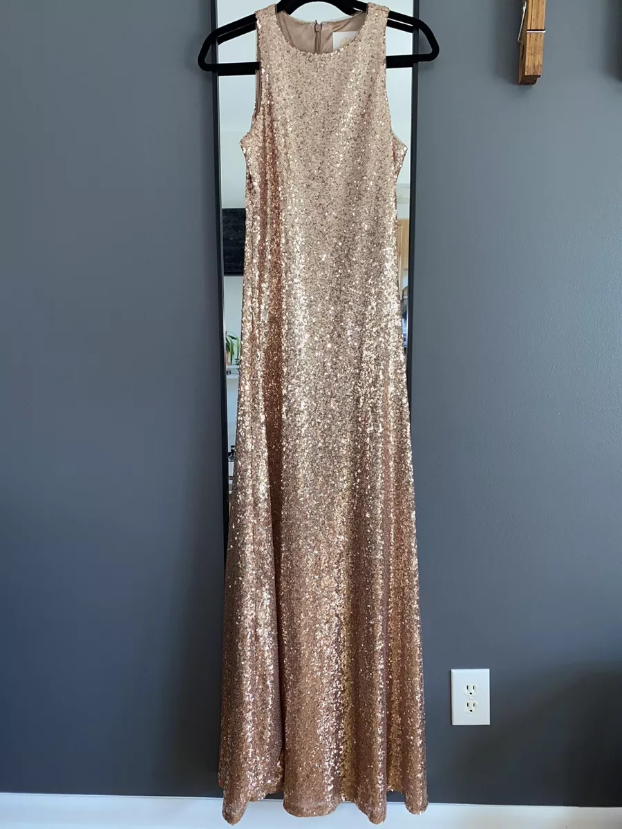 Gold Bridesmaid Dress at Revelry | Dakota Sequin Dress | Made to Order Gold