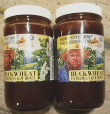 2X Goshen Amish Country Honey Extremely Raw BUCKWHEAT Honey Exp 9/2028