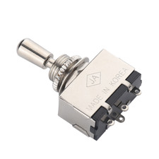 Metal Electric Guitar 3 Way Box Toggle Switch For Les Paul With Brass Tip chrome