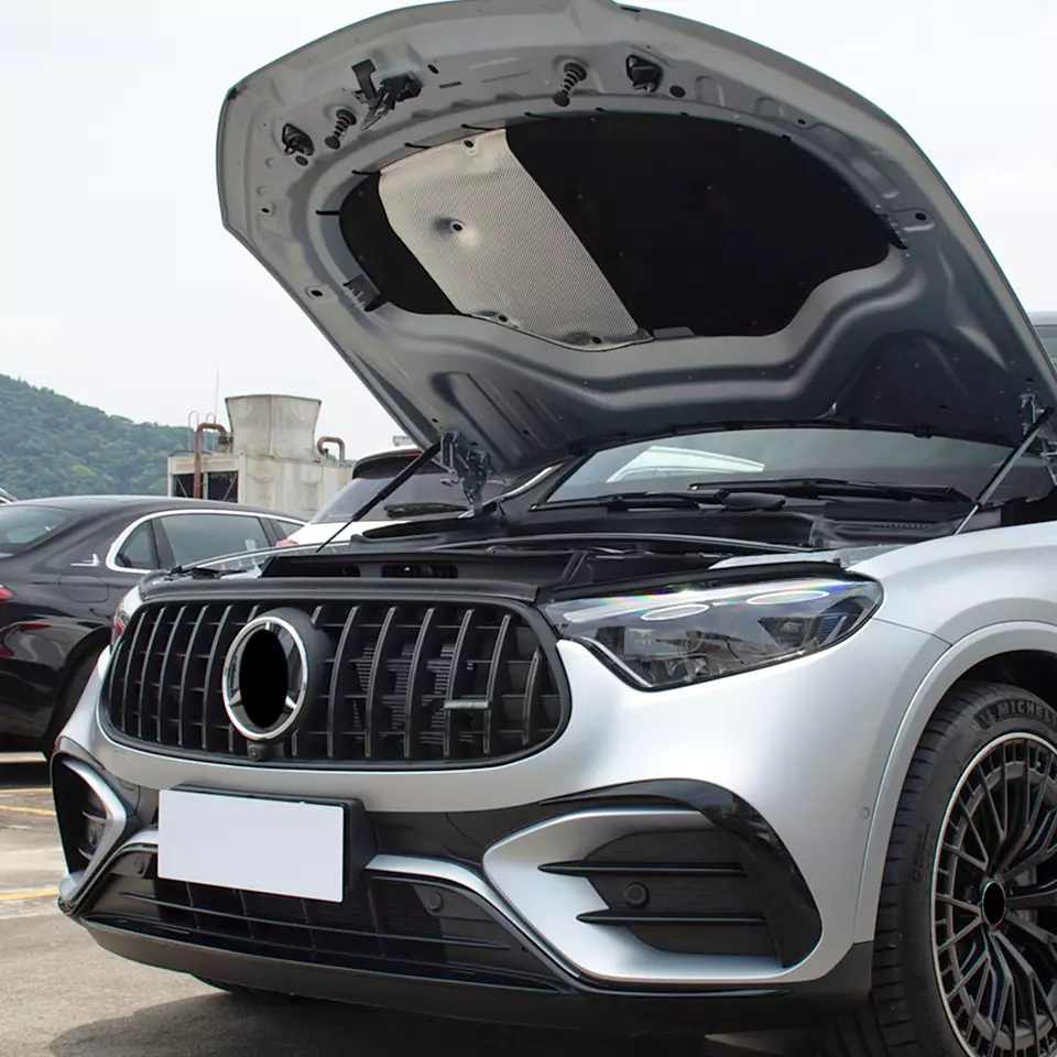 Parrilla de parachoques delantero estilo GT para Benz GLC X254 GLC300 GLC43 AMG 2023-2025 Foto 3 de 4