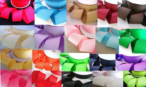 10 yards Solid Grosgrain 2" Ribbon/Christmas/Gift/Bow/Craft GR20-11 Kelly Green - 第 2/2 張圖片