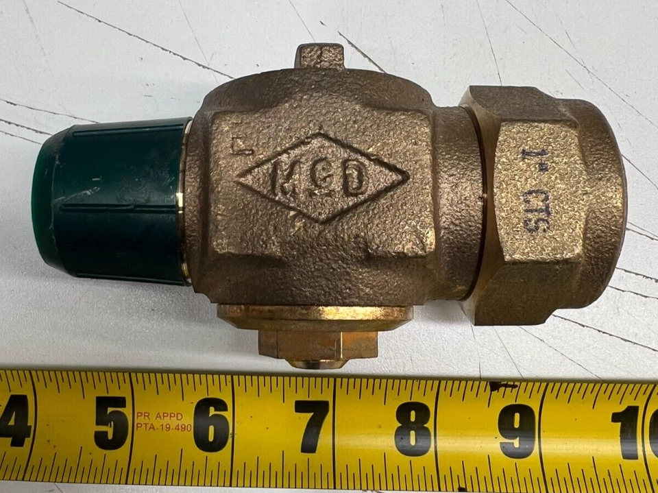 1" AY McDonald Plug Corp AWWAx CTS Quick Joint Lead Free Brass 74701Q 5182-074 - Image 2 of 2