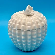 Spode White Porcelain Cactus Jam Jar/Sugar Bowl – EUC