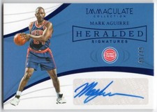 2018-19 Immaculate Heralded Signatures Blue HS-MAG Mark Aguirre Auto 43/49