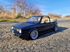 Tuning profondo 1:18 VW Golf 1 Cabrio con cerchi in vero alluminio BMW BBS da 15 pollici
