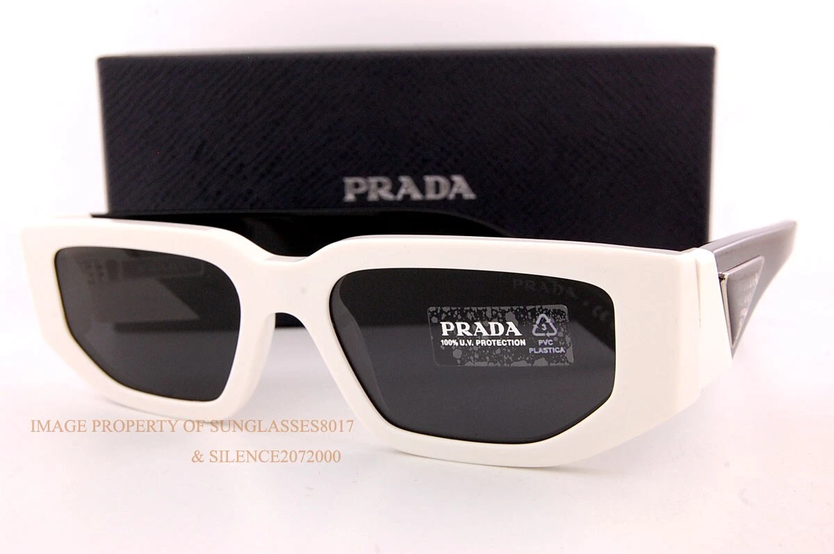 Brand New Prada Sunglasses PR 09ZS 142 5S0 White Black/Gray For Men Women Uni