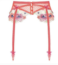 NWT For Love and Lemons Shimmer Zinnia Garter Belt Small