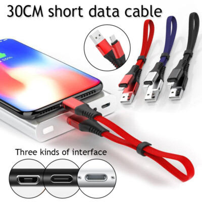 Schnelles Usb-Ladekabel Kurzes Handy-Ladegerät-Datenkabel Für Iphone Andro   