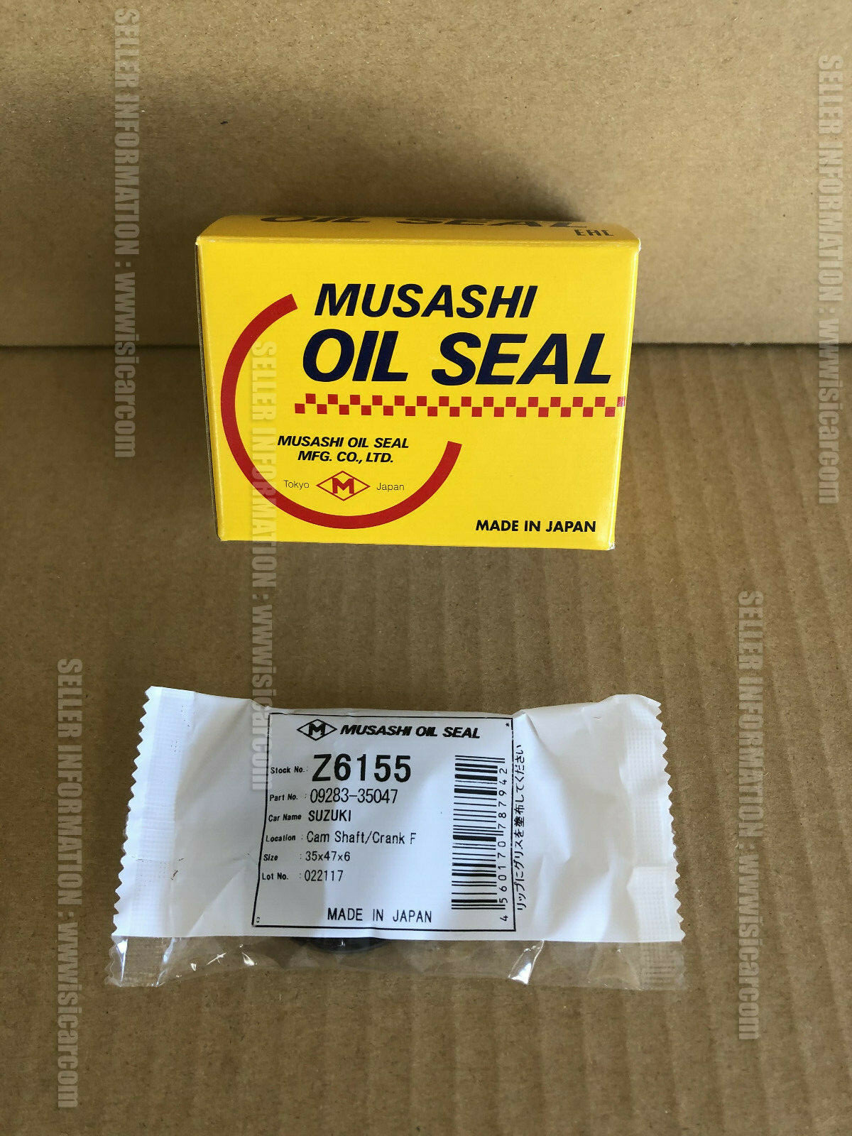 MUSASHI OIL SEAL FOR SUZUKI CARRY DA62T Z6155 CAMSHAFT CRANKF OEM 