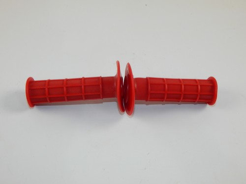 EMGO 42-24614 HANDLEBAR RUBBER GRIPS RED 7/8" (22mm) HONDA CR XR VINTAGE STYLE - Picture 5 of 6