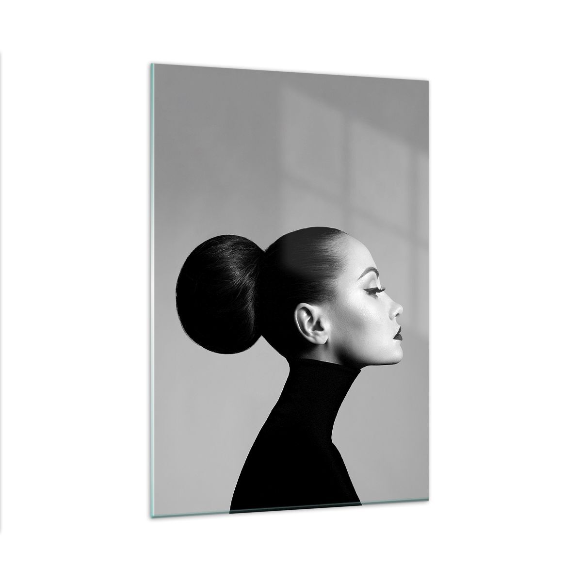 Cuadro Sobre Vidrio 80x120cm Cuadros Pared Mujer Peinado Modelo Wall Art Prints