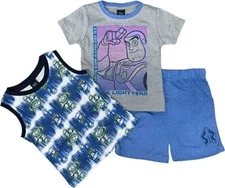 Disney Toy Story Boys Buzz 3pc Top & Short Set Size 2T 3T 4T 4 5 6 7