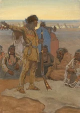 Maynard Dixon : The Liar : 1908 : Archival Art Print