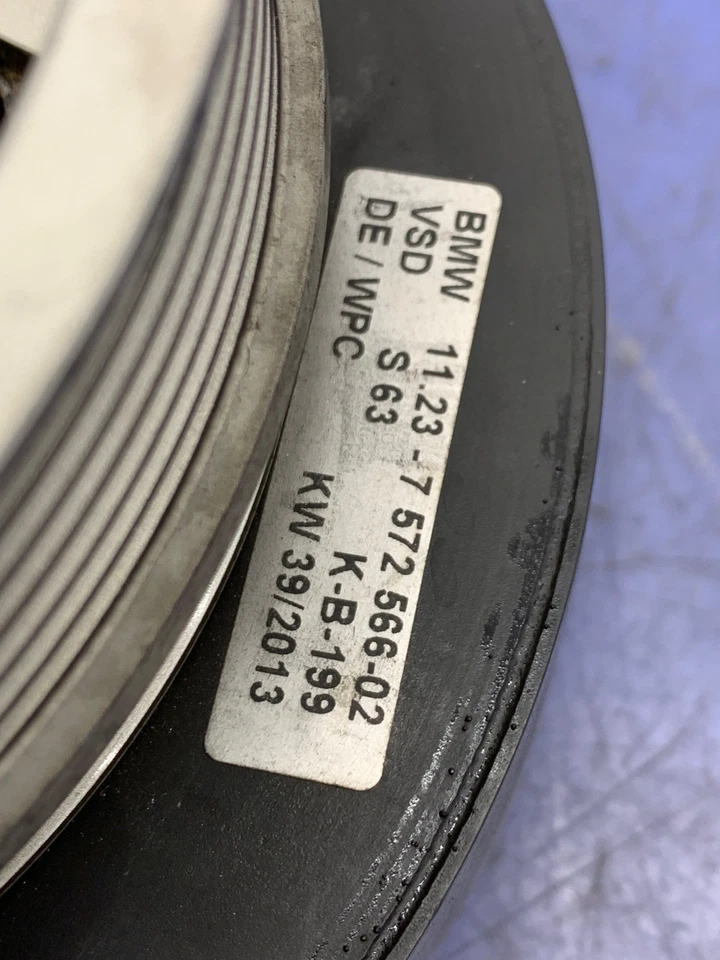 2012-2016 BMW M5 OEM 4.4 S63 HARMONIC BALANCER VIBRATION DAMPER 11237572566 - Image 2 of 4