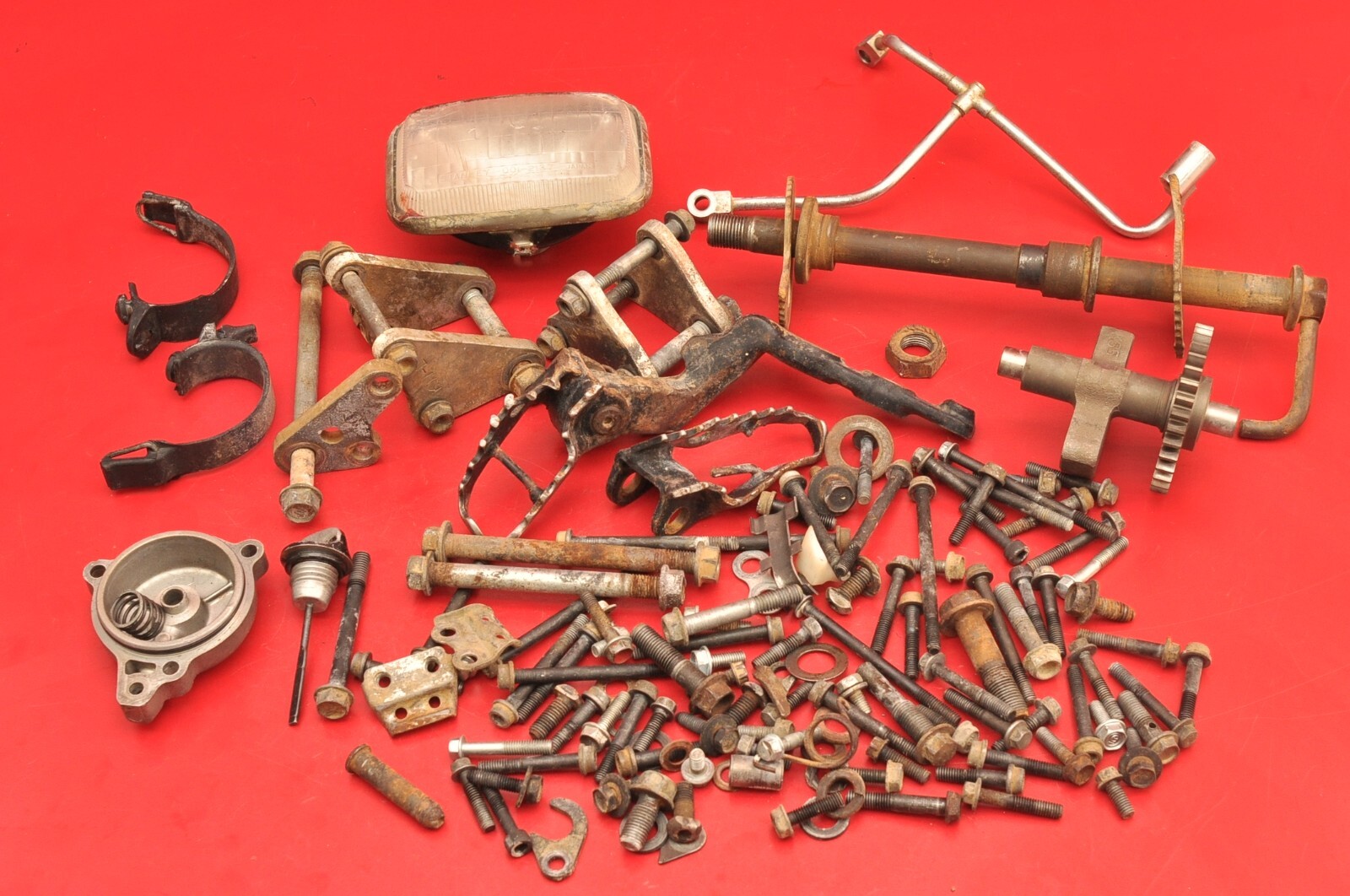 1995 8895 HONDA XR250R XR 250R XR250 Engine Body Nuts Bolts Mounts Oil