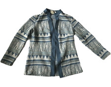 Union Made Montgomery Ward Made in USA Blue Sweater Cardigan Jacket Women 10
