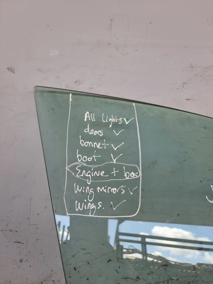 JAGUAR XF DOOR WINDOW GLASS FRONT RIGHT OSF 43R001605 3.0L AUTO SALOON 2010 - Image 3 of 4