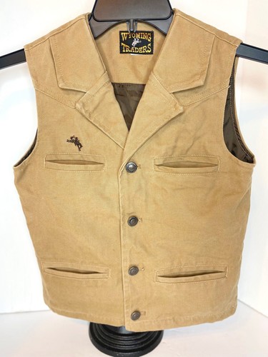 Wyoming Traders, KIDS BRONCO CANVAS VEST, Size 6/8? - Picture 2 of 11