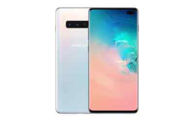 Galaxy - 【中古美品】Galaxy S10 SC-03L prism white 128 Samsung Galaxy S10 (SM-G973W) 128GB Prism White with Shadow